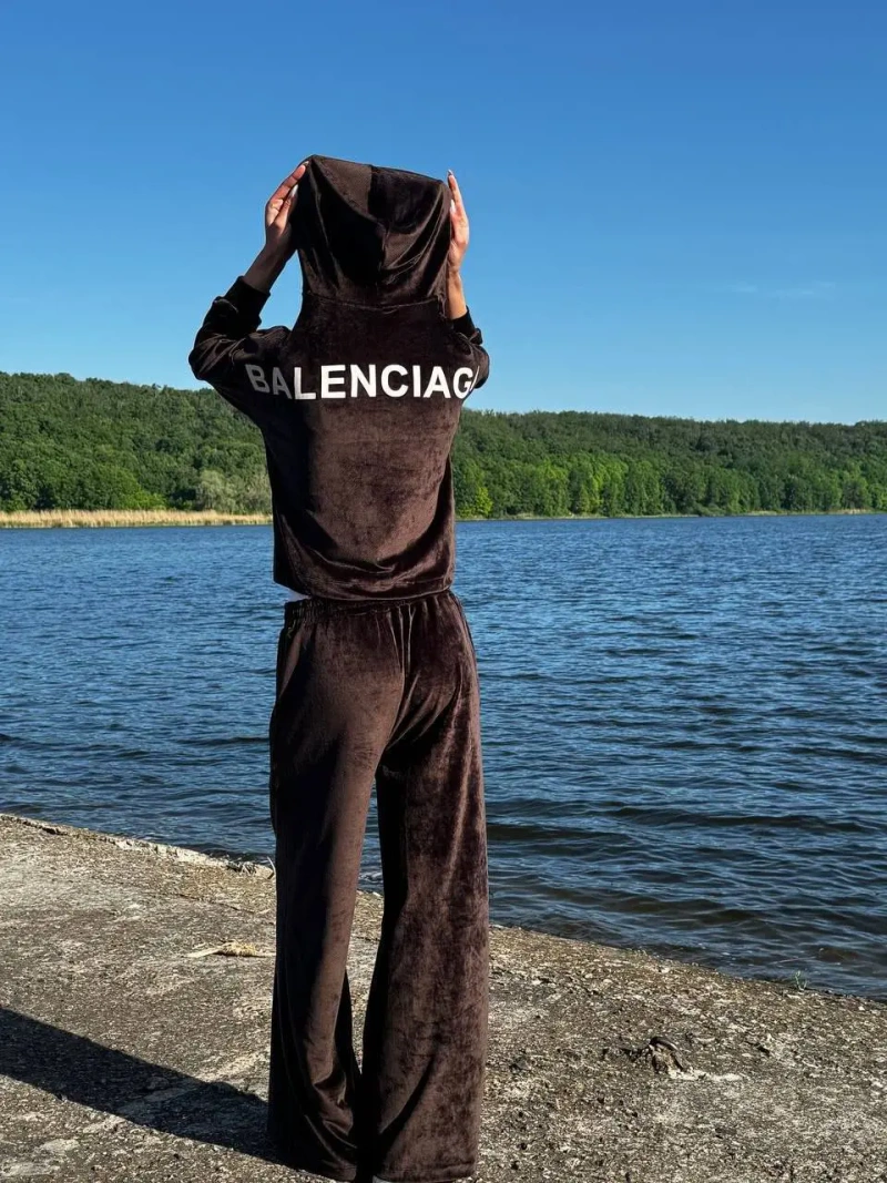Костюм велюровый Balenciaga женский S-L — фото 3