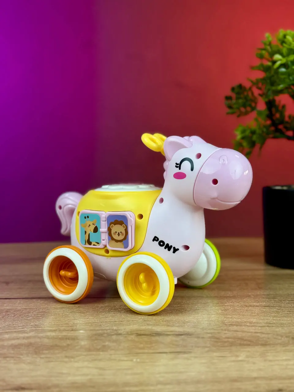 Музыкальный "Диво-коник" WToys 56772, озвучка украинской мовой, подсветка, развивающая игрушка