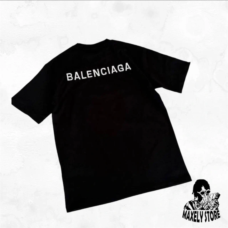 Balenciaga Футболка черная — фото 2