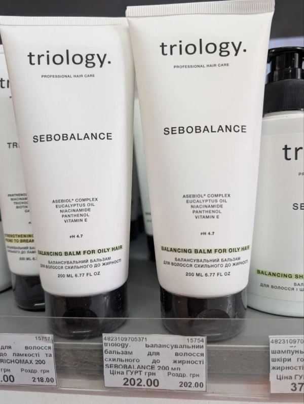 Triology Sebobalance Балансувальний бальзам для волосся схильного до жирності 200 мл