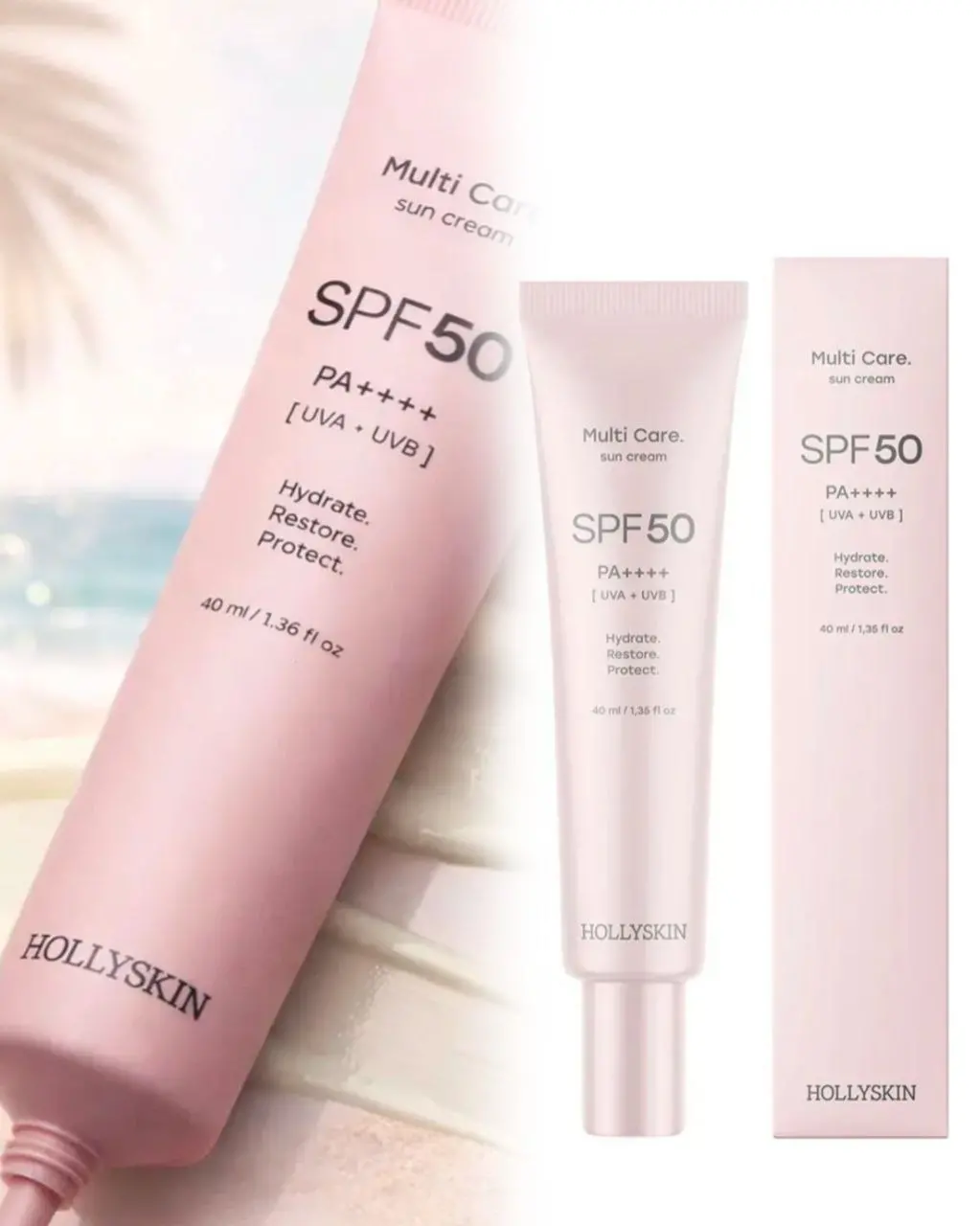 Сонцезахисний крем для обличчя HOLLYSKIN Multi Care SPF 50, 40 мл