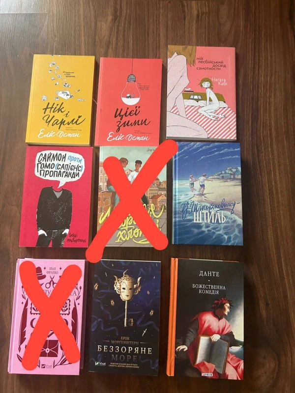 Книги: «Саймон проти гомо(сапієнс) пропаганди», «У штормовому штиль», «Беззоряне море», «Божественна комедія», «Мій лесбійський досвід самотності», «Цієї зими», «Нік і Чарлі», «Париж», «Ван Гог»