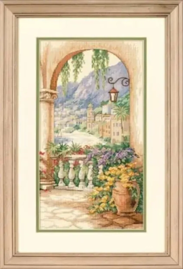 Набір для вишивання хрестом Dimensions Арка на терасі Terrace Arch 23*41 см