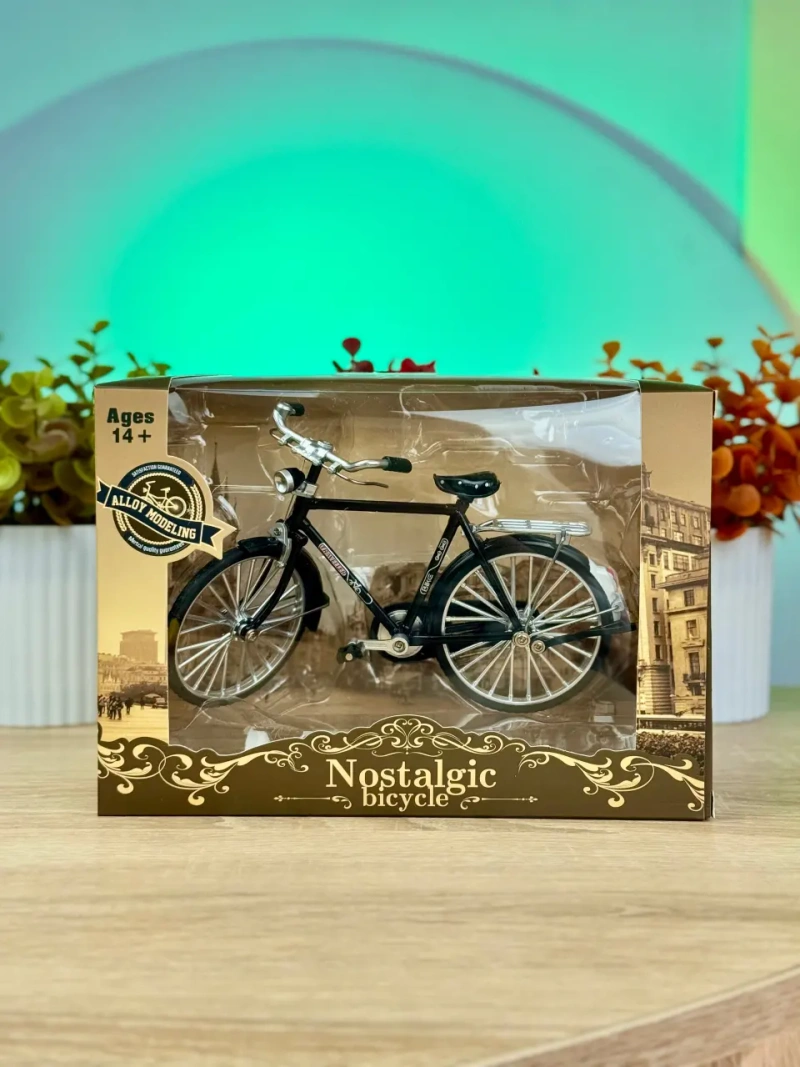 Модель велосипеда "Nostalgic bicycle" металлопластиковая, масштаб 1:18 — фото 2