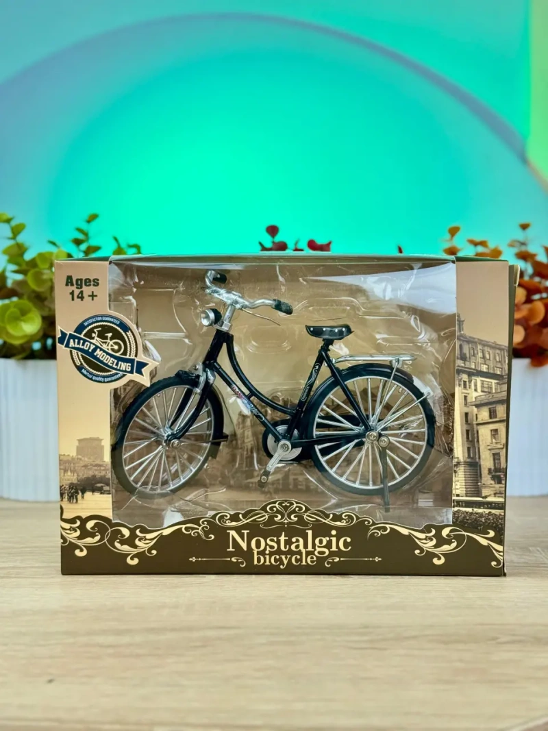 Модель велосипеда "Nostalgic bicycle" металлопластиковая, масштаб 1:18 — фото 3