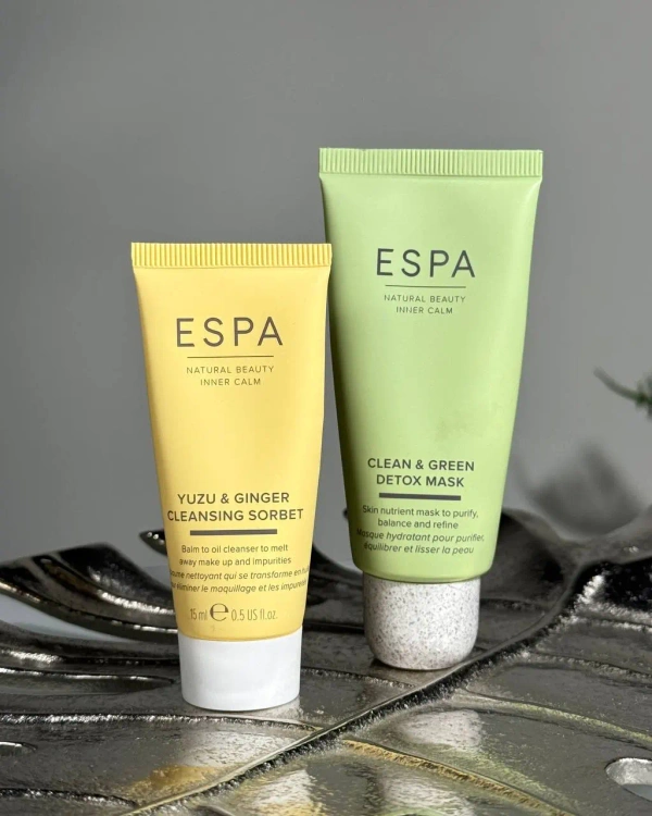 Espa Набор для очищения лица: Бальзам Yuzu & Ginger 15ml и Детокс-маска Clean & Green 30ml