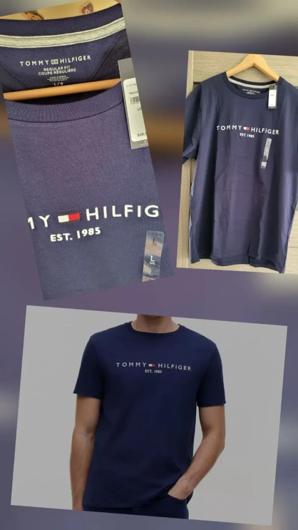 Чоловіча футболка Tommy Hilfiger синя, розмір L