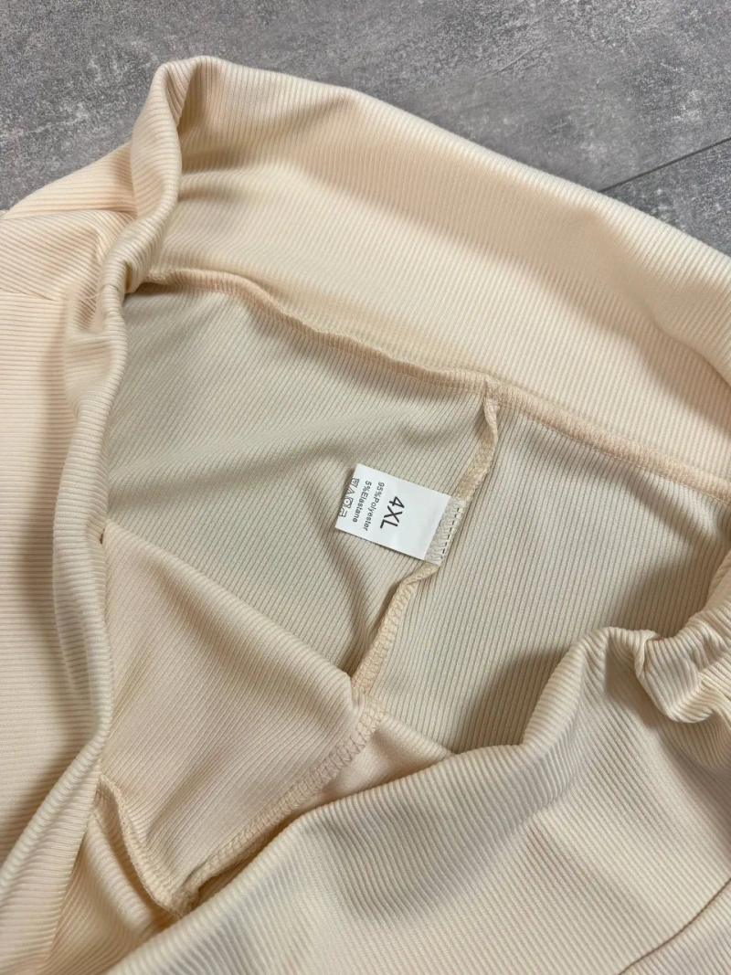 Лосини в рубчик тілесного кольору EUR 4XL / 56-58 — фото 3