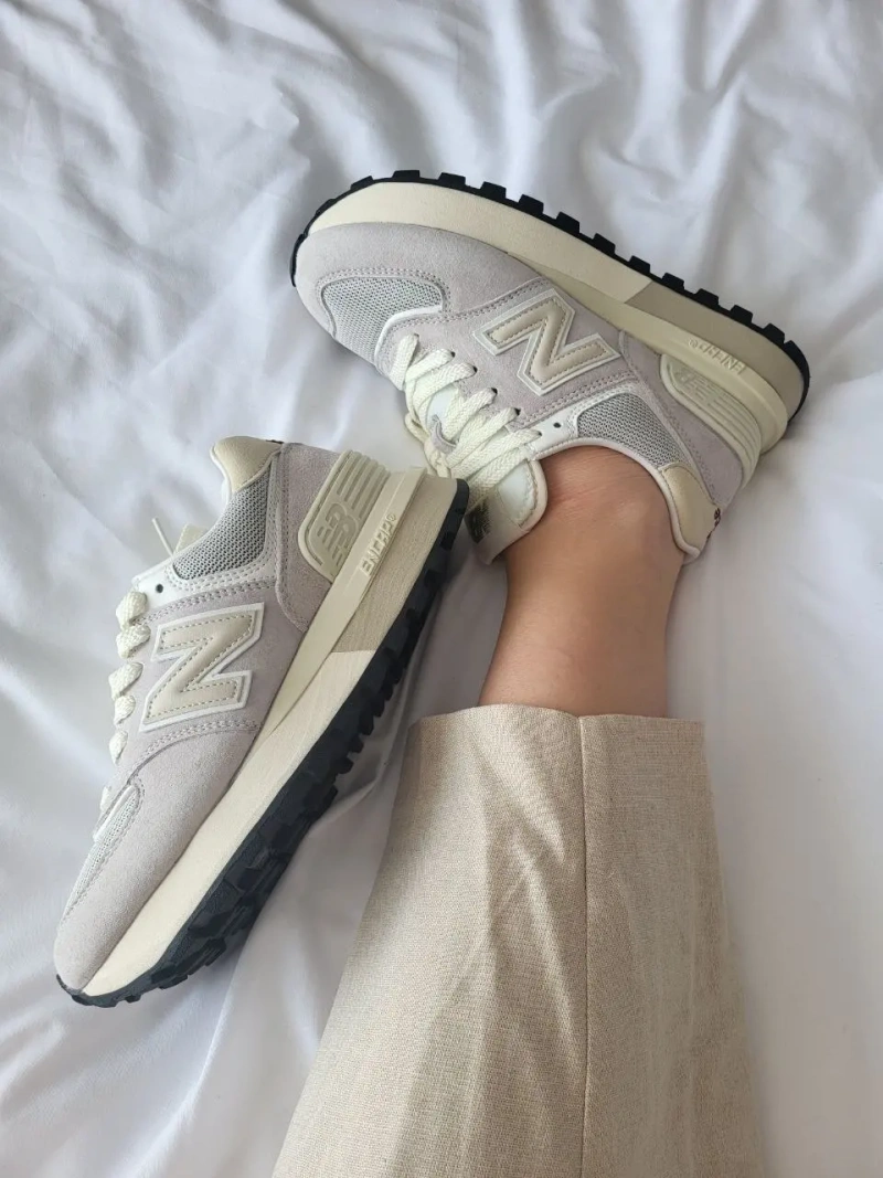 New Balance 574 Beige Замша Вьетнам — фото 2