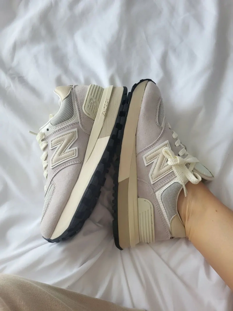 New Balance 574 Beige Замша Вьетнам — фото 3
