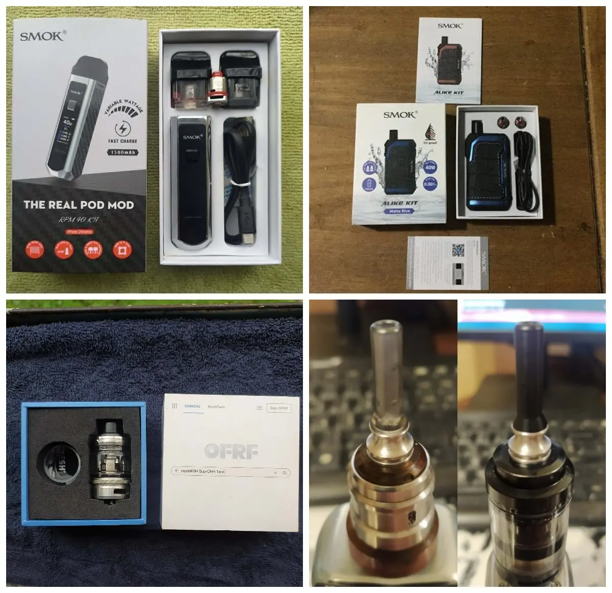 Вейпы Smok Alike, Smok RPM 40, OFRF и дрип-типы