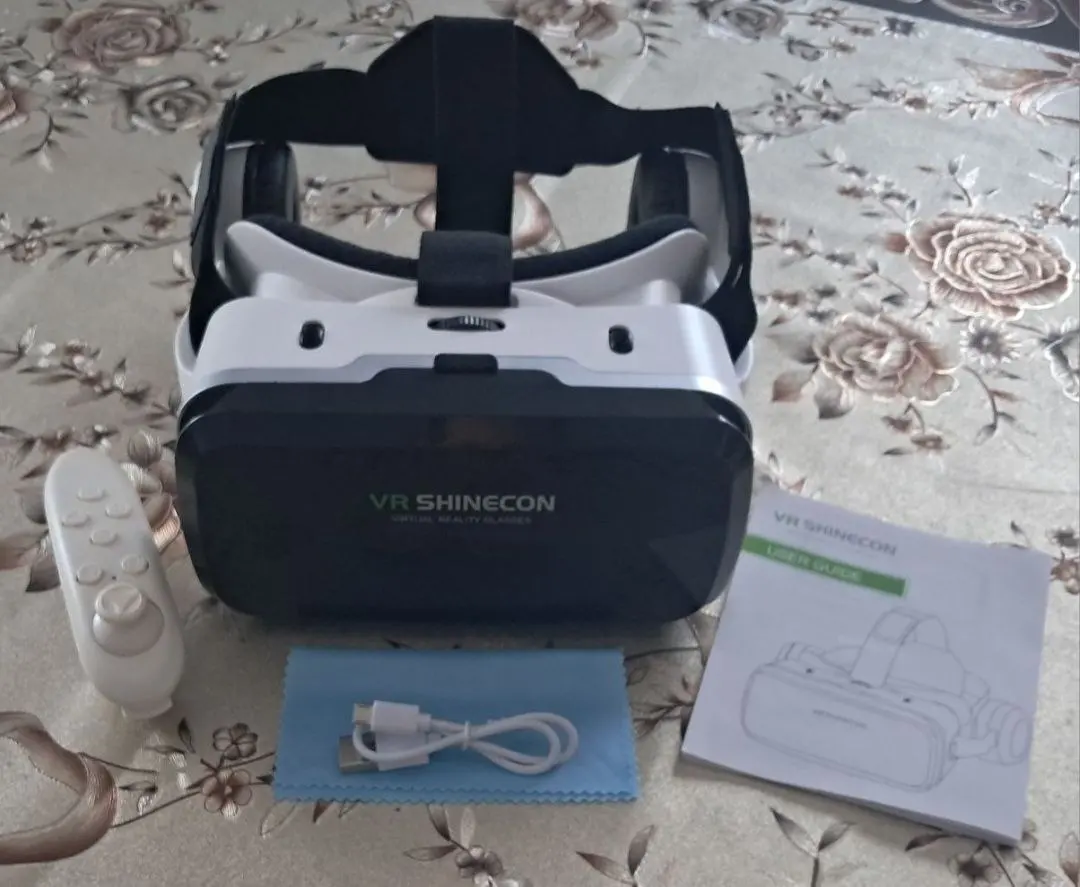 VR Shinecon очки виртуальной реальности с наушниками и пультом