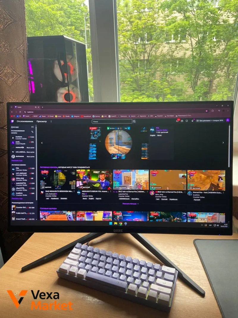 Монітор 25" QUBE Overlord G25F360H 360Hz — фото 2