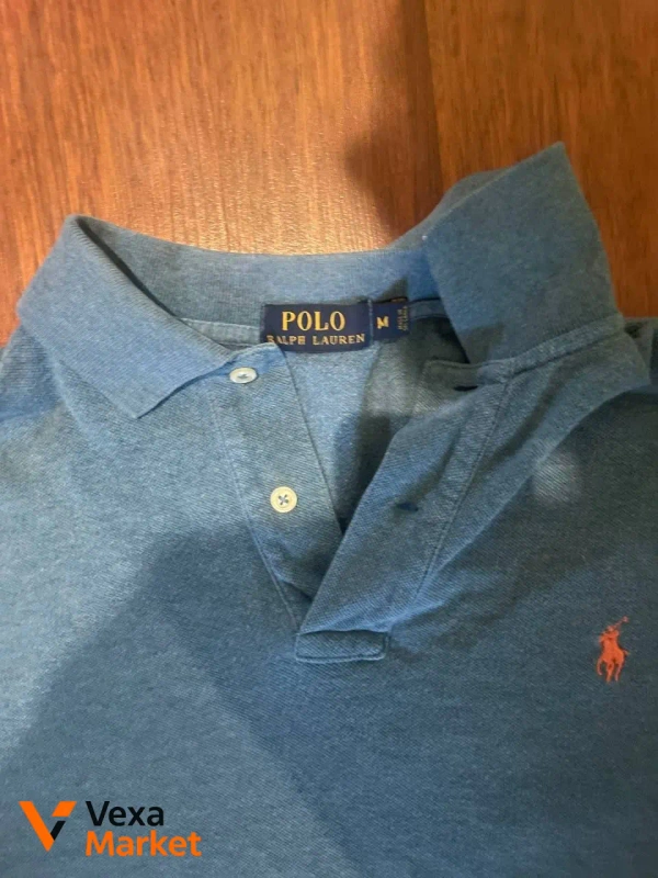 Футболка поло Polo Ralph Lauren синяя мужская M