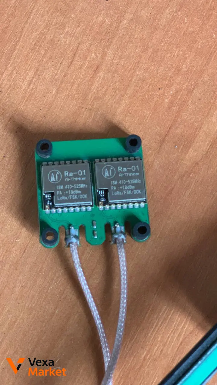 Плата с двумя LoRa-модулями Ai-Thinker Ra-01 SX1278/SX1276 (410–525 MHz)