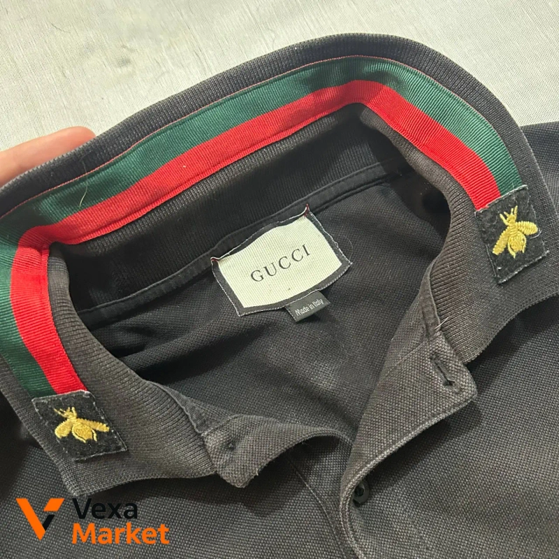 Gucci Polo Shirt Black Size L — фото 2