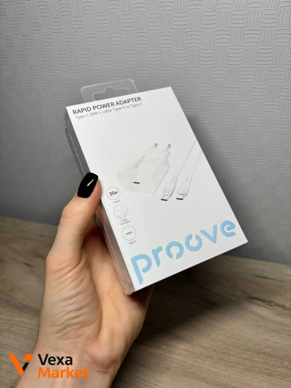 Proove Rapid Power Adapter Type-C 30W + Cable Type-C to Type-C