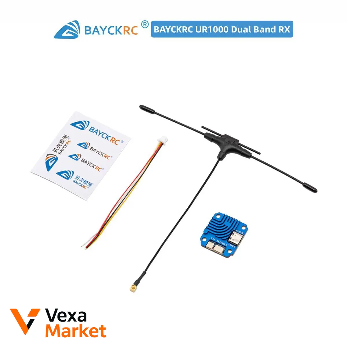 BayckRC UR1000 RX Dual Band 900 + 2.4 телеметрія 1Вт