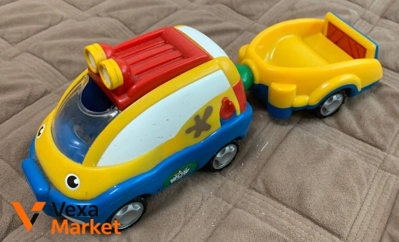 Дитячі іграшкові машинки WOW Toys та пов'язки — фото 6