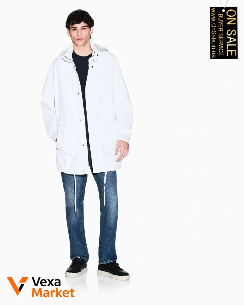 Мужская футболка Armani Exchange 100% хлопок с эффектом потертости — фото 2