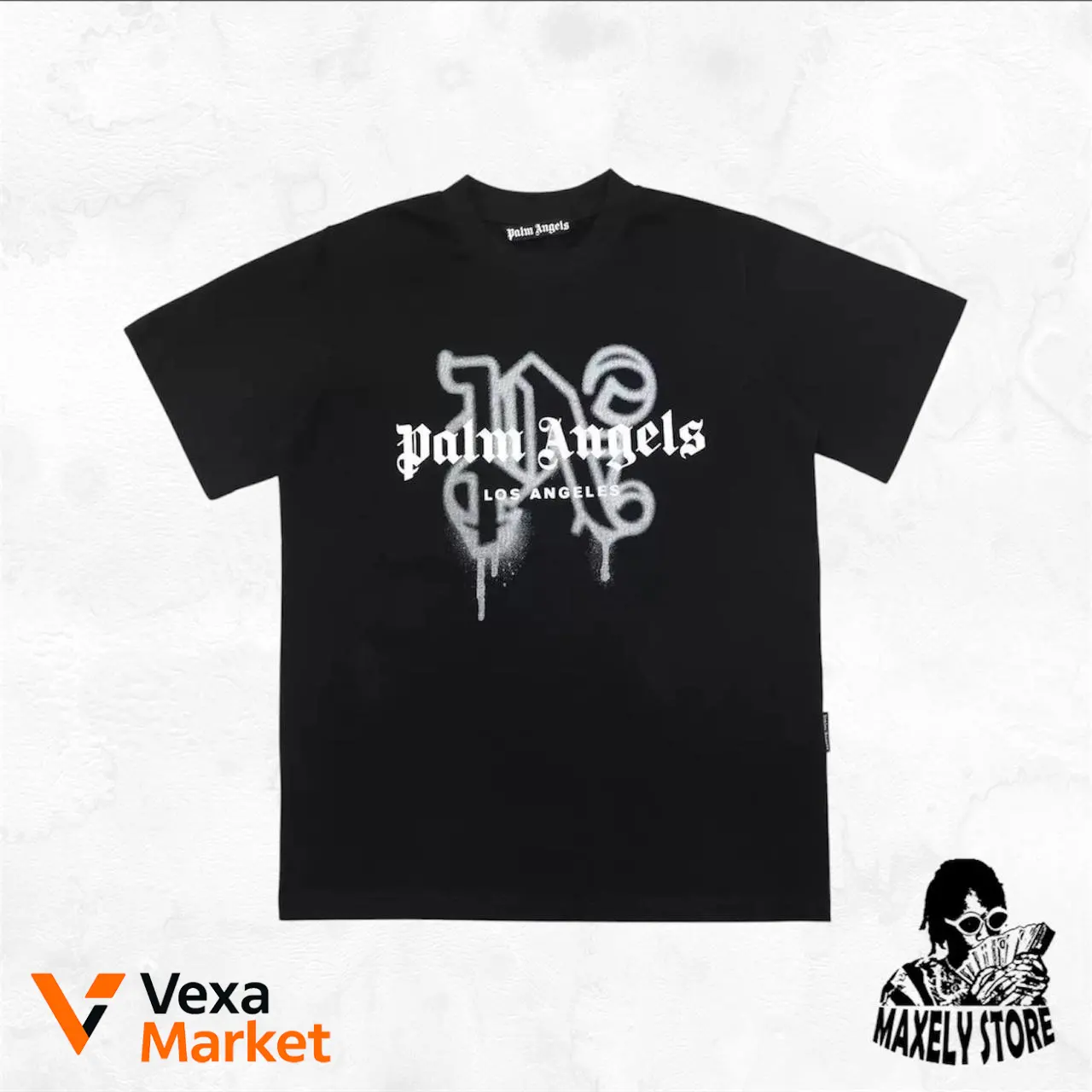 Palm Angels Футболка мужская черная