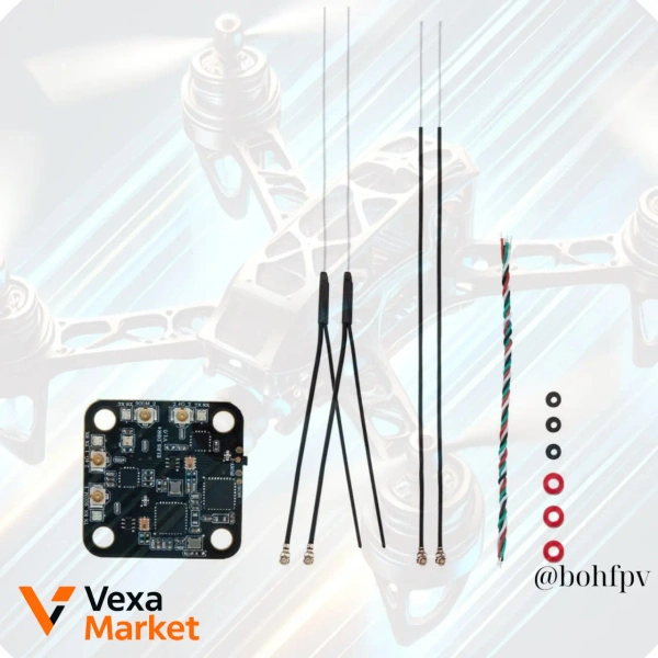 Приймач Radiomaster DBR4 Dual Band Xross Gemini ExpressLRS