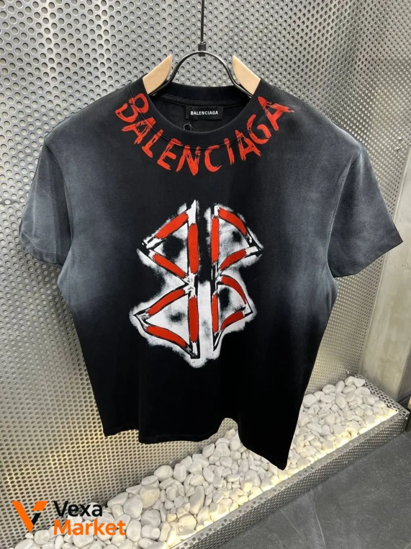 Футболка Balenciaga мужская премиум качества 100% хлопок — фото 2