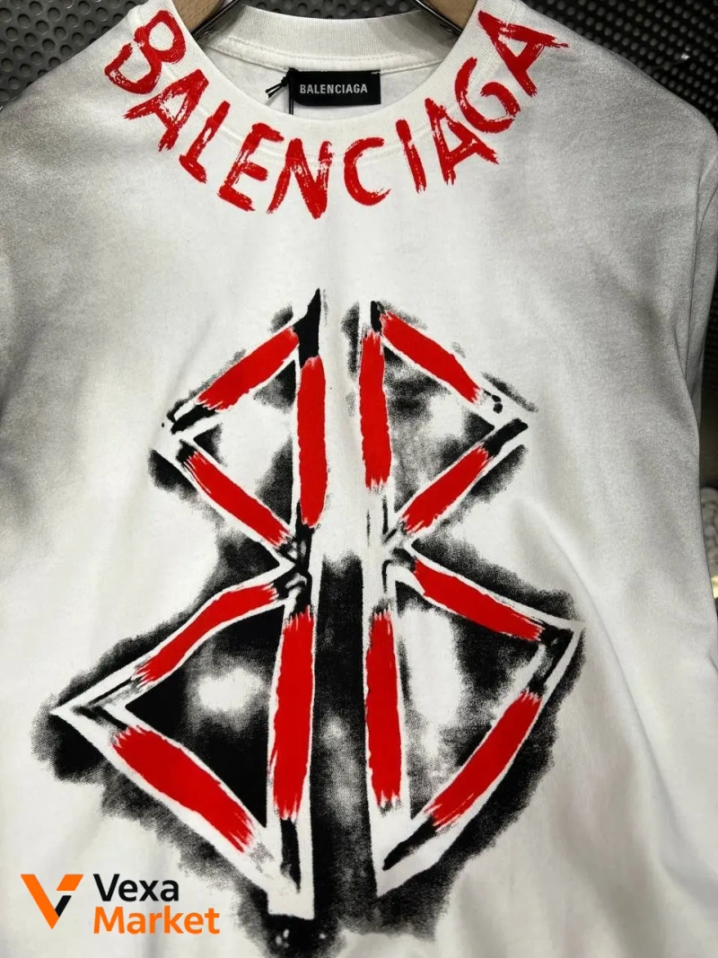 Футболка Balenciaga мужская премиум качества 100% хлопок — фото 3