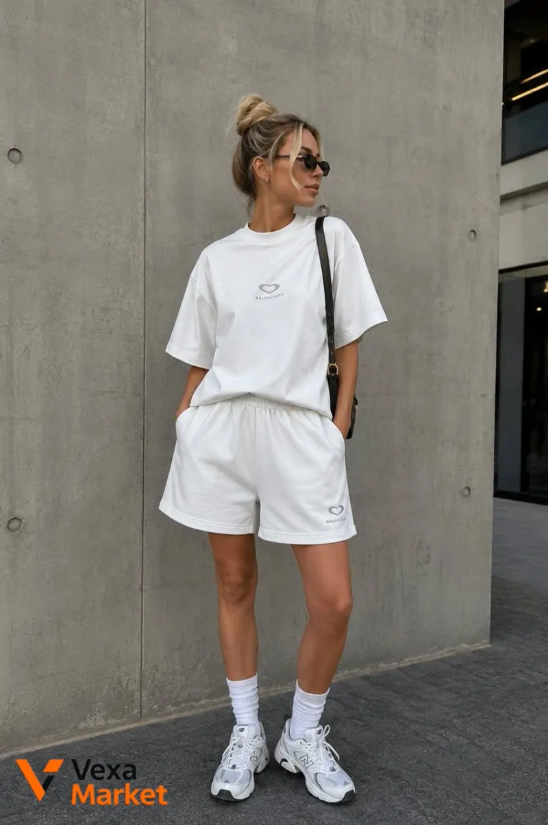 Костюм Balenciaga женский летний из 100% хлопка — фото 3