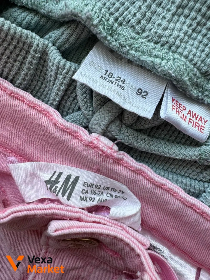 Шорти Zara та H&M для дівчинки, розмір 92 — фото 2