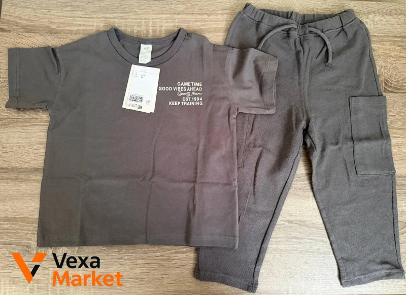 Комплект одежды H&M для мальчика, голубой, рост 92-98 см — фото 2