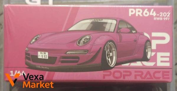 Модель автомобиля Porsche RWB 997 Pop Race PR64-202 1:64