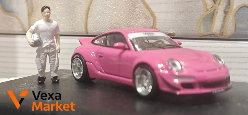 Модель автомобиля Porsche RWB 997 Pop Race PR64-202 1:64 — фото 2