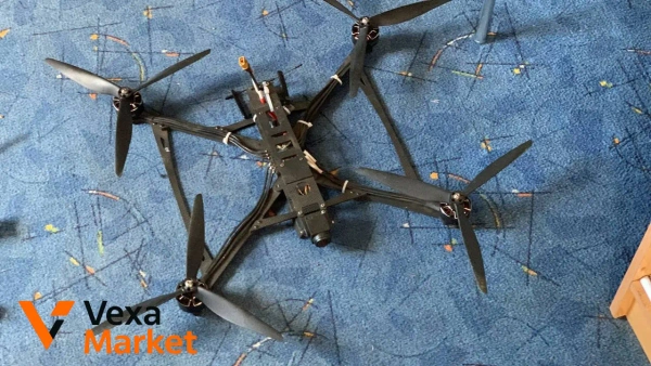 FPV дрон 13 дюймов с тепловизором, стеком Galichina v2, моторами Angel X4215-650kv, VTX Foxeer Reaper Extreme v2 3W, RX BetaFPV Nano 915MHz