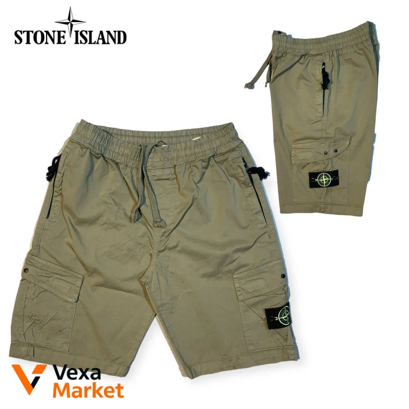 Шорти Stone Island чоловічі карго хакі — фото 3