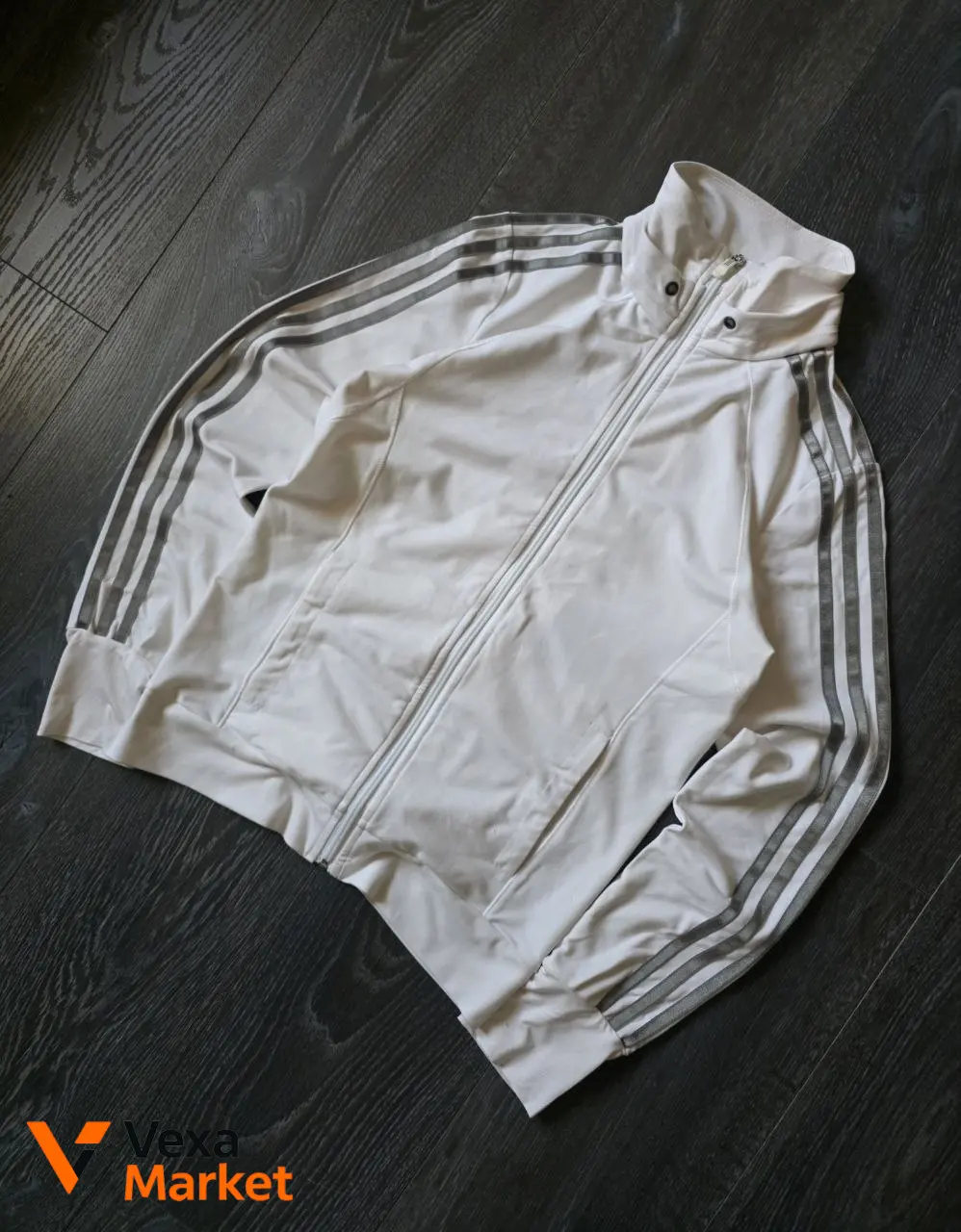 Винтажное зип-худи Adidas унисекс размер S