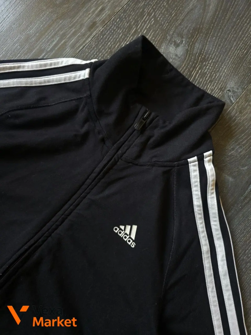 Винтажное зип-худи Adidas унисекс размер S — фото 3