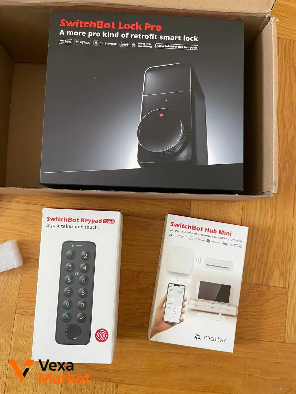 SwitchBot Lock Pro + Keypad Touch + Hub Mini - Умный замок