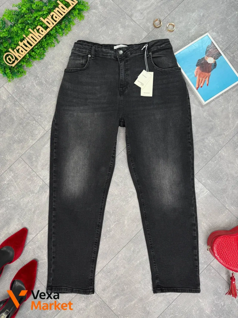 Женские джинсы boyfriend Reserved UK 20 / 54 черные — фото 4