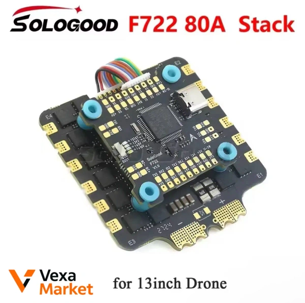 Стек полетный Sologood F722 80A/60A для FPV дронов