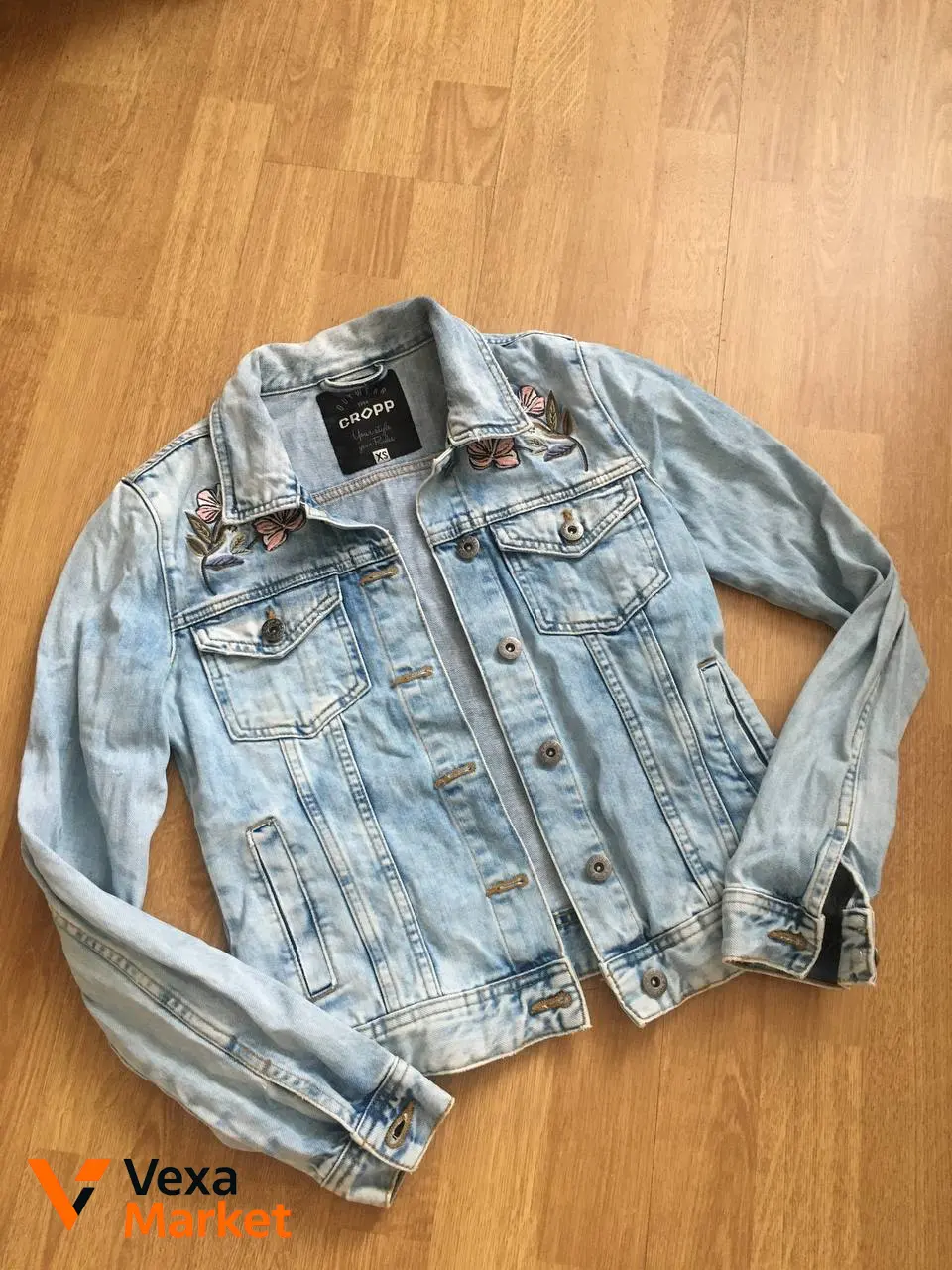 Джинсовый пиджак Cropp женский XS