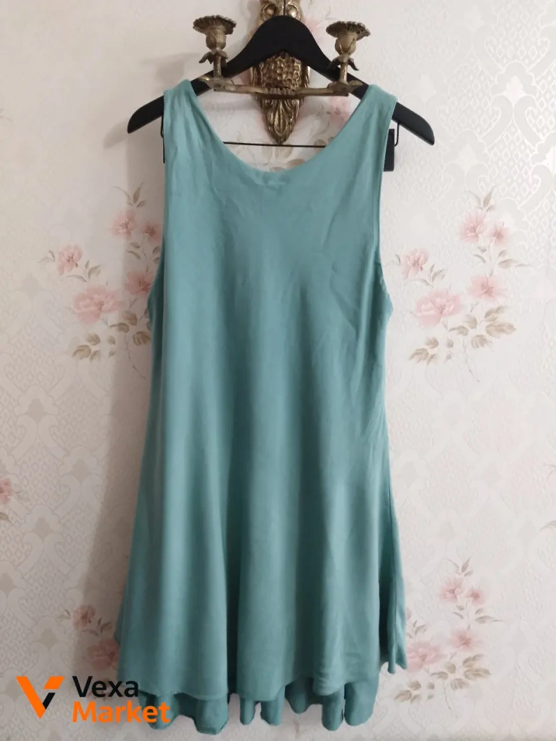 Летнее платье-сарафан Driver "Mercedes Dress plain" изумрудное, размер L/XL — фото 2