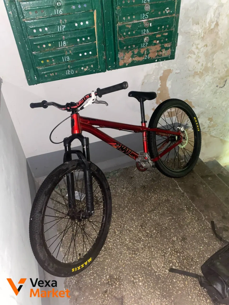 Dirt Jump Bike Red Frame M-L Size — фото 2