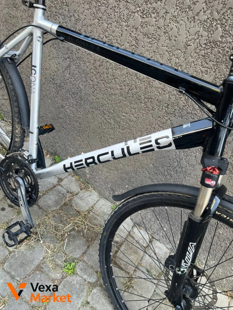 Велосипед Hercules Алюмінієва рама 28” Дискові гальма Shimano SLX 27 передач — фото 7