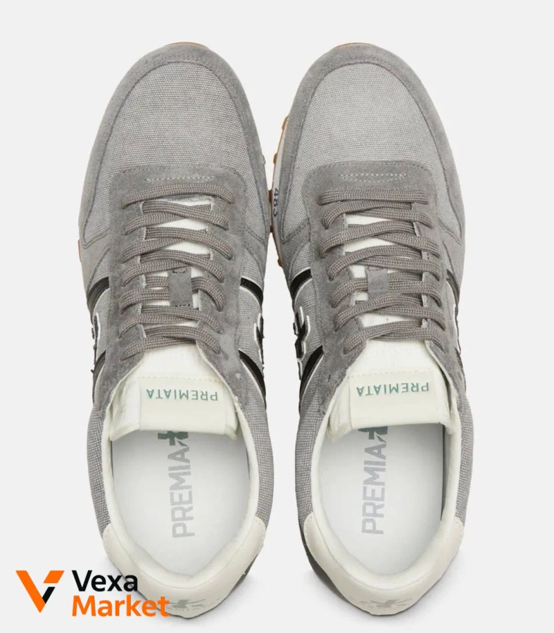 Premiata Eric 8316S Grey Suede Sneakers — фото 4