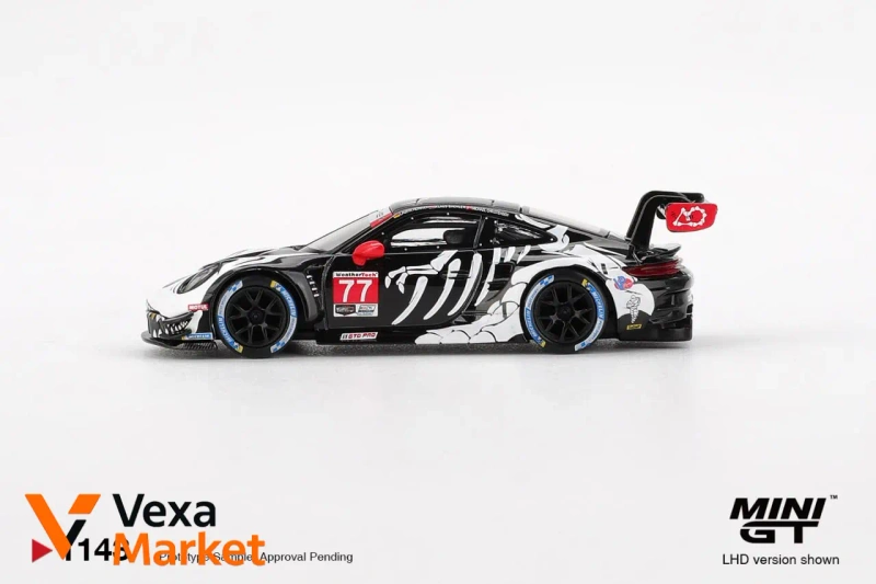 Mini GT Porsche 911 GT3 R #77 AO Racing 2025 IMSA Petit Le Mans — фото 3