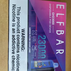 Одноразова POD-система Elf Bar GH23000 Green Plum Sour Lime