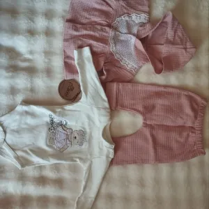 Дитячий костюм Mini Pakel 3-piece 3-6 місяців (кофта, штани, боді)