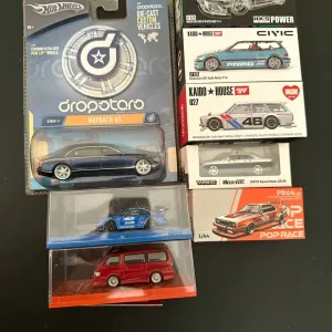 Коллекционные модели машин 1/64 Hot Wheels Maybach, Mini GT Civic, Skyline, Porsche