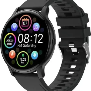 Розумний годинник Smart Watch Fitness Tracker Black (Android/iOS) водонепроникний